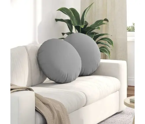 Istumispatjad 2 Pcs Pilvine Hall Ø50 X 19 Cm Kangas