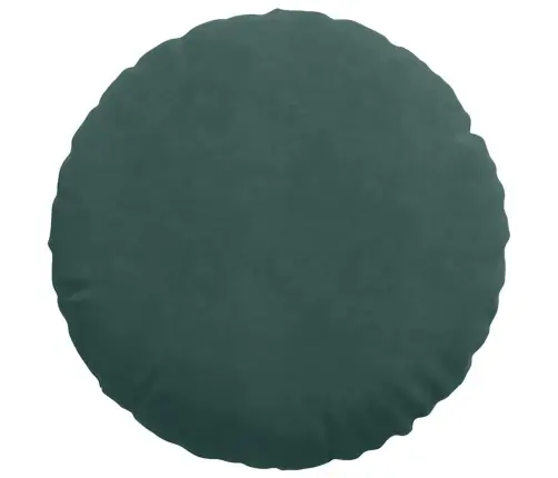 Sėdynių Pagalvėlės 2 Pcs Tamsiai Žalia Ø 40 X 13 Cm Aksomas