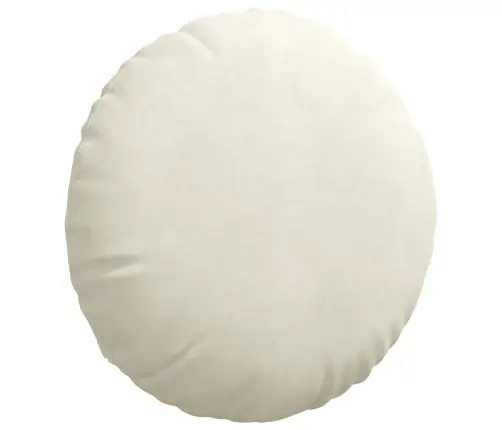 Istumispatjad 2 Pcs Cream Ø 40 X 13 Cm Samet