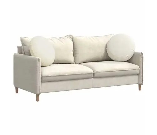 Istumispatjad 2 Pcs Cream Ø 40 X 13 Cm Samet