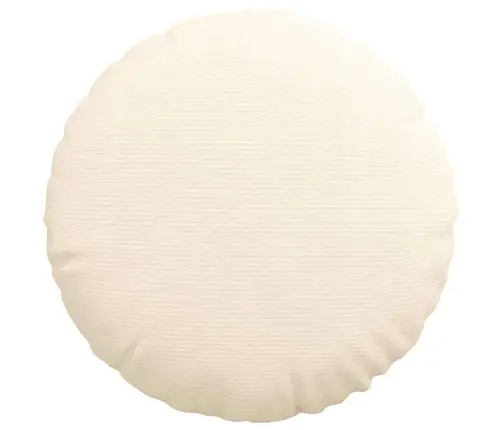 Sēdvietas Spilventiņi 2 Pcs Krēmkrāsa Ø 50 Cm Korduroja Audums Vidaxl