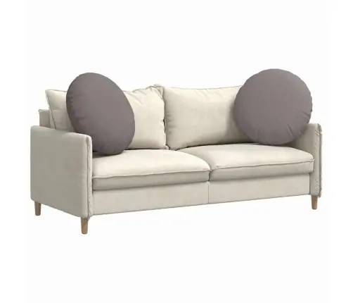 Sēdvietas Spilventiņi 2 Pcs Pelēkbrūna Ø60 X 21 Cm Audums Vidaxl