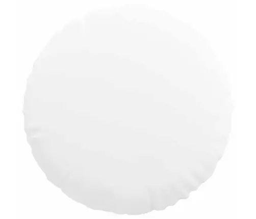 Sēdvietas Spilventiņi 2 Pcs Balts Ø60 X 21 Cm Audums Vidaxl