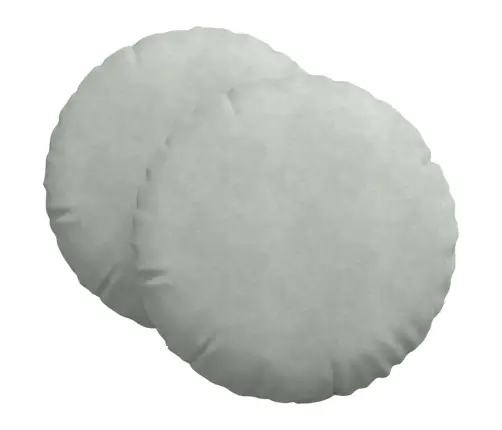 Sėdynių Pagalvėlės 2 Pcs Šviesiai Pilka Ø 40 X 13 Cm Aksomas