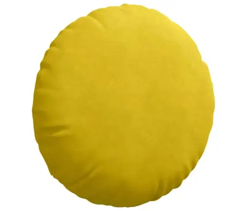 Sēdvietas Spilventiņi 2 Pcs Dzeltena Ø 40 X 13 Cm Samts Vidaxl