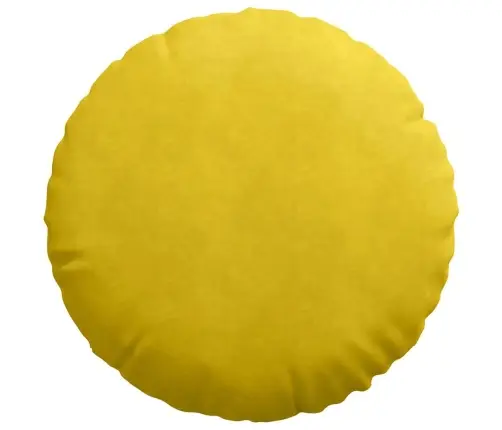 Sēdvietas Spilventiņi 2 Pcs Dzeltena Ø 40 X 13 Cm Samts Vidaxl