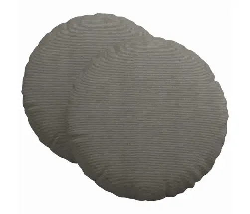 Sēdvietas Spilventiņi 2 Pcs Gaiši Pelēks Ø 60 Cm Vidaxl