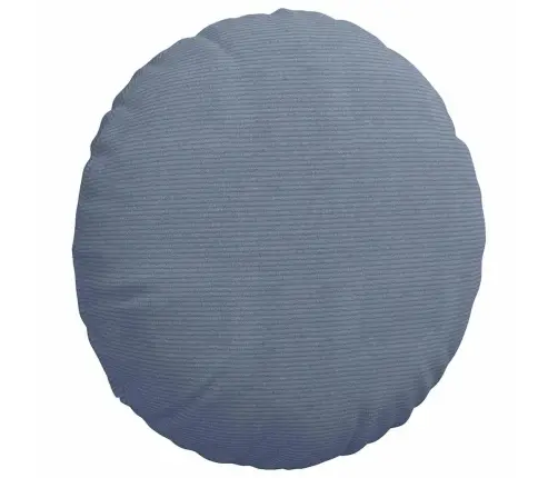 Sēdvietas Spilventiņi 2 Pcs Zila Ø 60 Cm Korduroja Audums Vidaxl