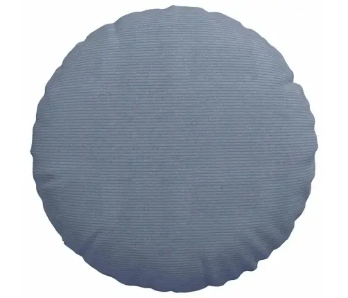 Sēdvietas Spilventiņi 2 Pcs Zila Ø 60 Cm Korduroja Audums Vidaxl