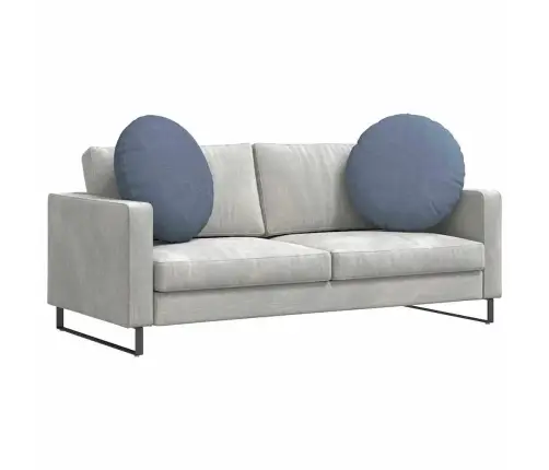 Sēdvietas Spilventiņi 2 Pcs Zila Ø 60 Cm Korduroja Audums Vidaxl