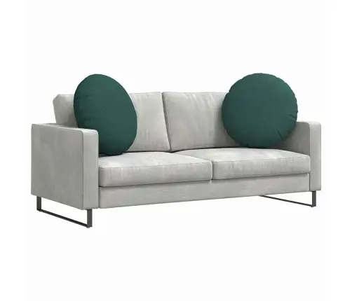 Sēdvietas Spilventiņi 2 Pcs Tumši Zaļš Ø80 X 29 Cm Audums Vidaxl