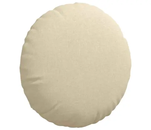 Istumispatjad 2 Pcs Cream Ø80 X 29 Cm Kangas