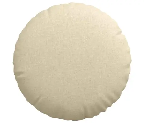 Istumispatjad 2 Pcs Cream Ø80 X 29 Cm Kangas