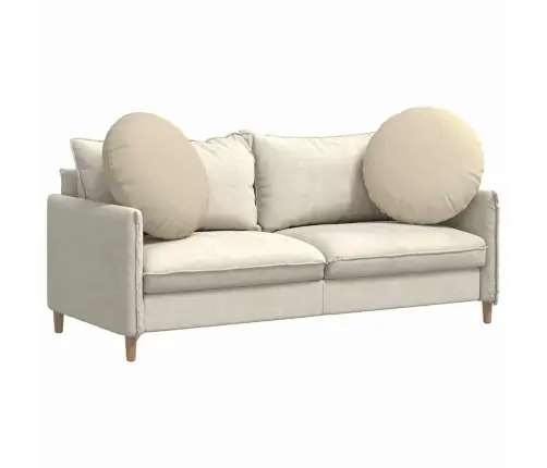 Istumispatjad 2 Pcs Cream Ø80 X 29 Cm Kangas