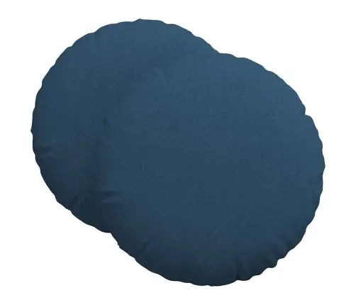 Istumispatjad 2 Pcs Sinine Ø80 X 29 Cm Kangas