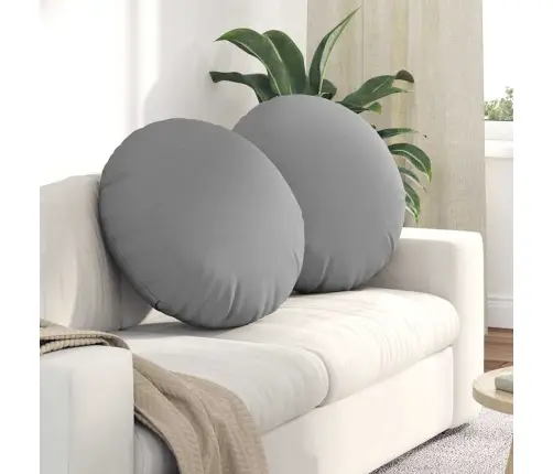 Istumispatjad 2 Pcs Pilvine Hall Ø80 X 29 Cm Kangas