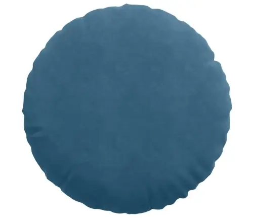 Sėdynių Pagalvėlės 2 Pcs Mėlyna Ø80 X 29 Cm Aksomas