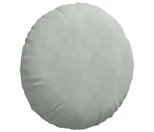 Sėdynių Pagalvėlės 2 Pcs Šviesiai Pilka Ø 40 X 13 Cm Aksomas