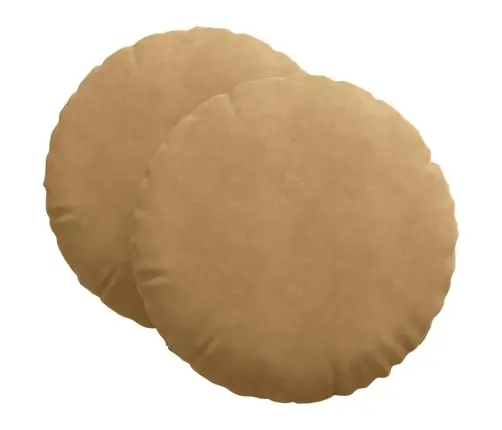 Sēdvietas Spilventiņi 2 Pcs Brūna Ø80 X 29 Cm Samts Vidaxl