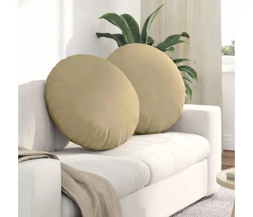 Sēdvietas Spilventiņi 2 Pcs Pelēki Zaļa Ø 80 Cm Vidaxl