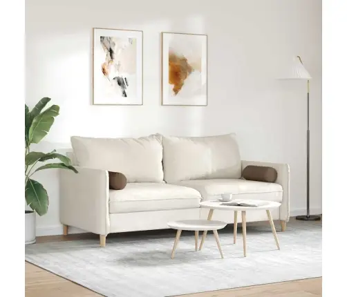 Spilveni 2 Pcs Brūna Ø 15 X 40 Cm Audums Vidaxl