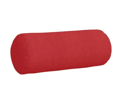 Pagalvės 2 Pcs Raudona Ø 15 X 40 Cm Audinys