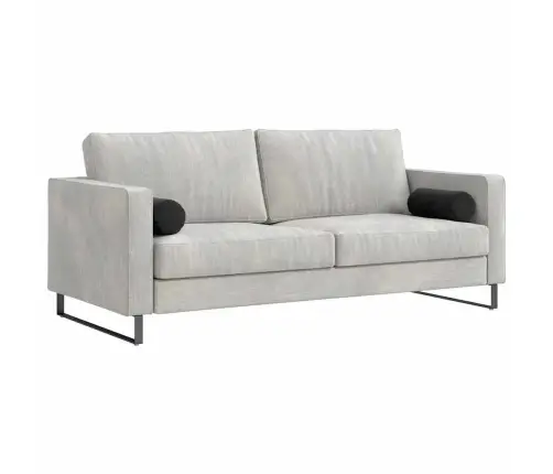 Spilveni 2 Pcs Melna Ø 15 X 40 Cm Korduroja Audums Vidaxl