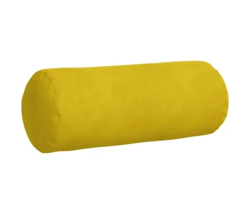 Spilveni 2 Pcs Dzeltena Ø 15 X 40 Cm Korduroja Audums Vidaxl