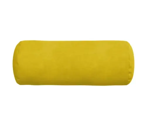 Spilveni 2 Pcs Dzeltena Ø 15 X 40 Cm Korduroja Audums Vidaxl