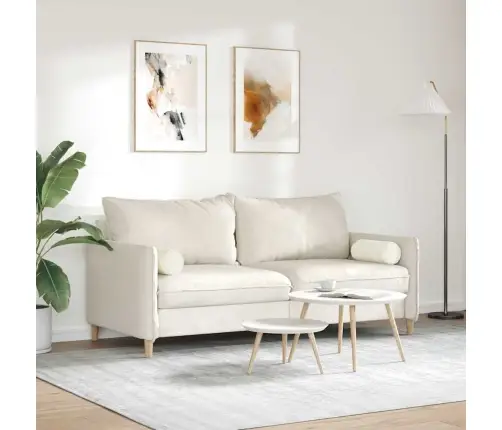 Padjad 2 Pcs Cream Ø 15 X 40 Cm Korter Kangas