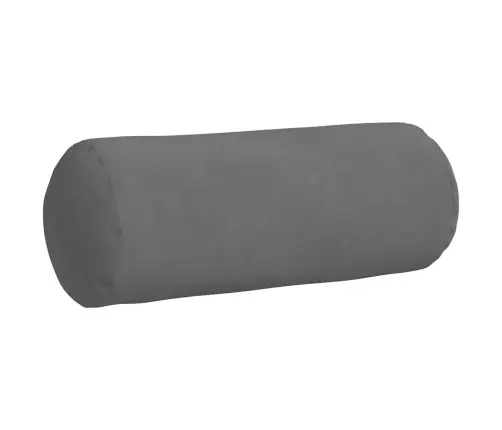 Pagalvės 2 Pcs Tamsiai Pilka Ø 15 X 40 Cm Mikropluošto Audinys