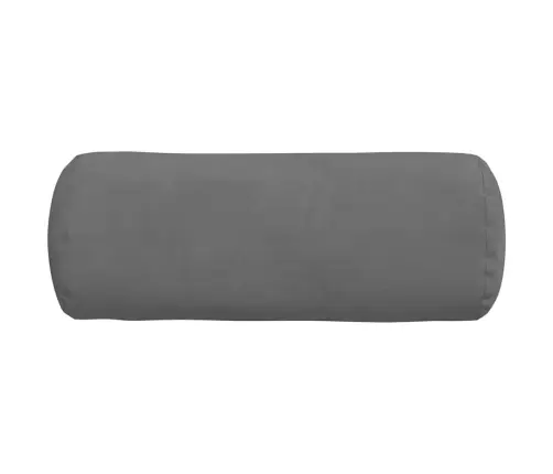 Pagalvės 2 Pcs Tamsiai Pilka Ø 15 X 40 Cm Mikropluošto Audinys