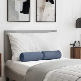 Spilveni 2 Pcs Zila Ø 15 X 40 Cm Korduroja Audums Vidaxl