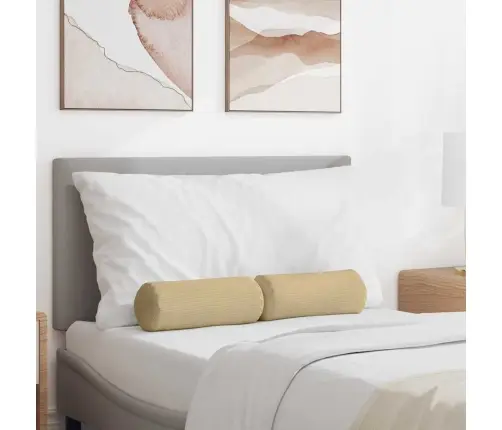 Padjad 2 Pcs Hall Roheline Ø 15 X 40 Cm Korter Kangas