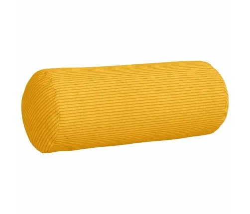 Spilveni 2 Pcs Gaiši Dzeltena Ø 15 X 40 Cm Korduroja Audums Vidaxl