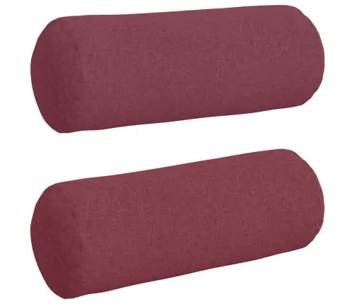 Spilveni 2 Pcs Vīna Sarkans Ø 25 X 70 Cm Audums Vidaxl