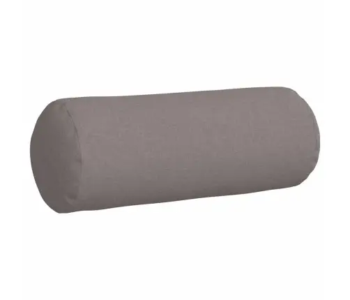 Spilveni 2 Pcs Pelēkbrūna Ø 25 X 70 Cm Audums Vidaxl