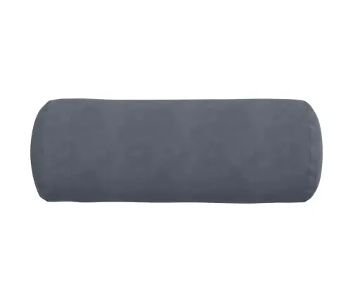 Spilveni 2 Pcs Tumši Pelēks Ø 25 X 70 Cm Korduroja Audums Vidaxl