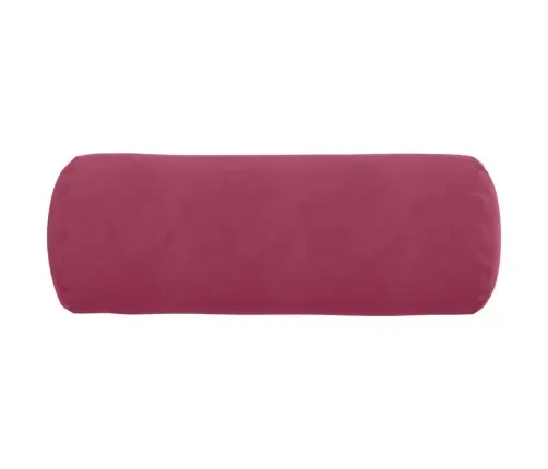 Pagalvės 2 Pcs Vyno Raudona Ø 25 X 70 Cm Kordūrinis Audinys