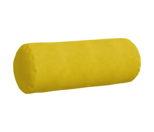 Spilveni 2 Pcs Dzeltena Ø 25 X 70 Cm Korduroja Audums Vidaxl