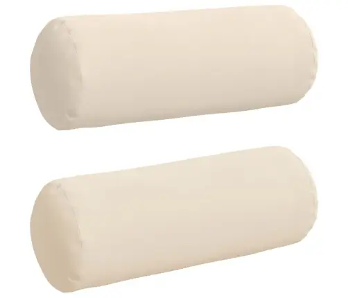 Spilveni 2 Pcs Bēša Ø 25 X 70 Cm Mikrofibra Vidaxl