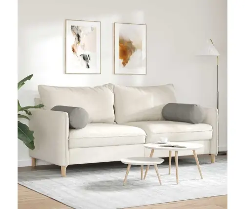 Padjad 2 Pcs Helehall Ø 25 X 70 Cm Korter Kangas