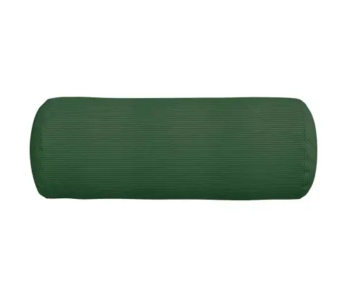 Spilveni 2 Pcs Tumši Zaļš Ø 25 X 70 Cm Korduroja Audums Vidaxl