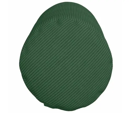 Spilveni 2 Pcs Tumši Zaļš Ø 25 X 70 Cm Korduroja Audums Vidaxl