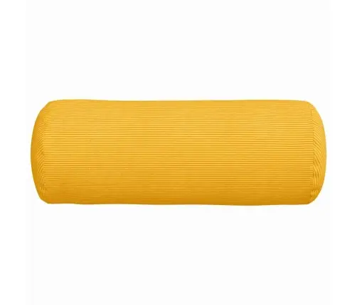 Spilveni 2 Pcs Gaiši Dzeltena Ø 25 X 70 Cm Korduroja Audums Vidaxl