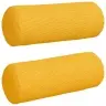 Spilveni 2 Pcs Gaiši Dzeltena Ø 25 X 70 Cm Korduroja Audums Vidaxl