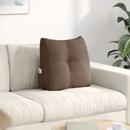 Atpakaļ Spilvens Brūna 45 X 24 X 50 Cm Audums Vidaxl