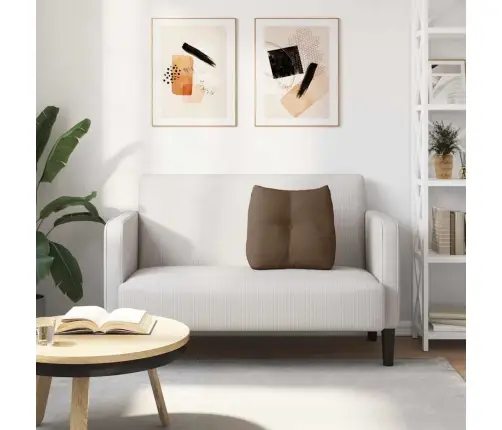 Atpakaļ Spilvens Brūna 45 X 24 X 50 Cm Audums Vidaxl