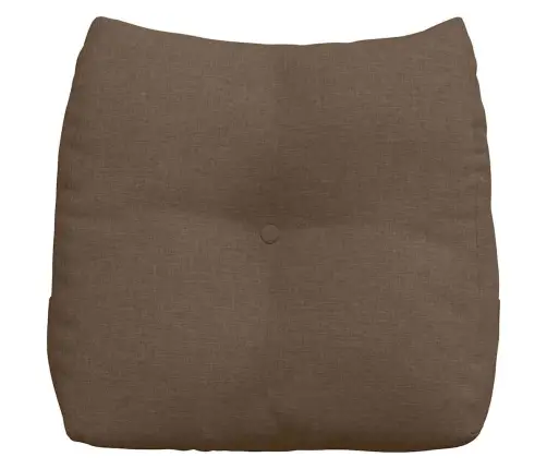 Atpakaļ Spilvens Brūna 45 X 24 X 50 Cm Audums Vidaxl