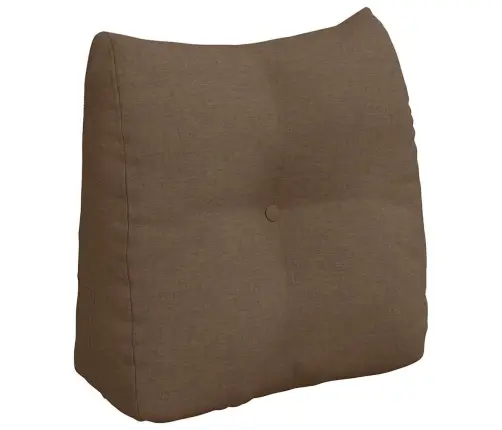 Atpakaļ Spilvens Brūna 45 X 24 X 50 Cm Audums Vidaxl